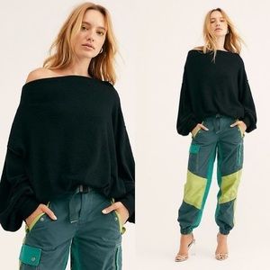 FP Main Squeeze Ribbed Seamed Sweater